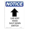 Signmission OSHA Notice, 7" Height, Lab Vent Hood Shut Sign With Symbol, 7" X 5", Portrait OS-NS-D-57-V-13929 - alternate 1